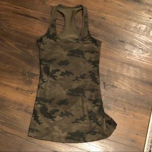 Lululemon racer back camo tank